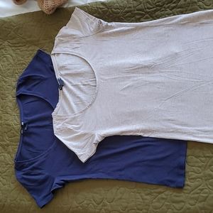 2 H&M basic round neck t-shirt size S